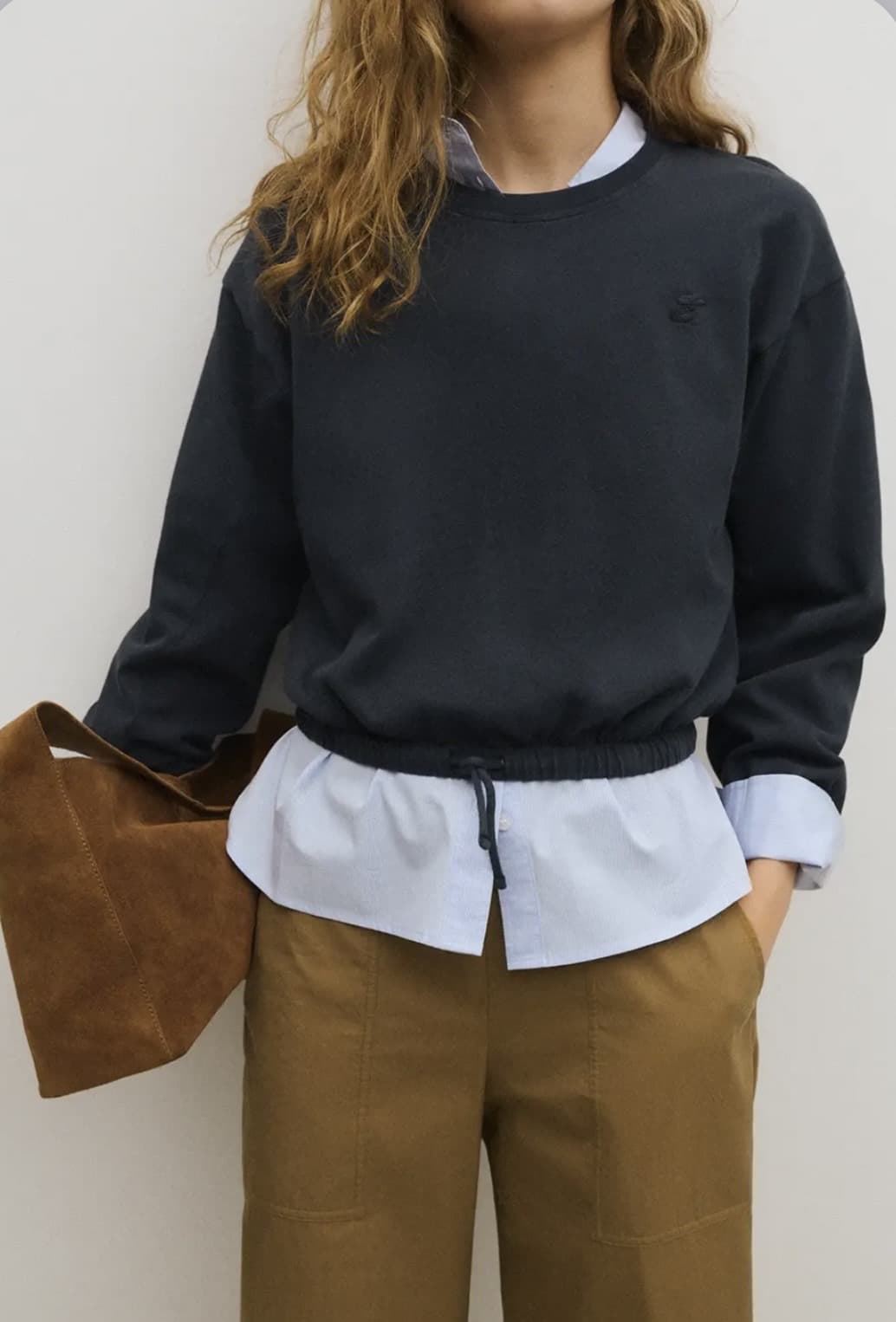 Sudadera ese O ese FELPA URBAN ALGODÓN azul marino - Imagen 1