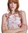 Top Alba conde 1322 flor blanco rojo - Imagen 1