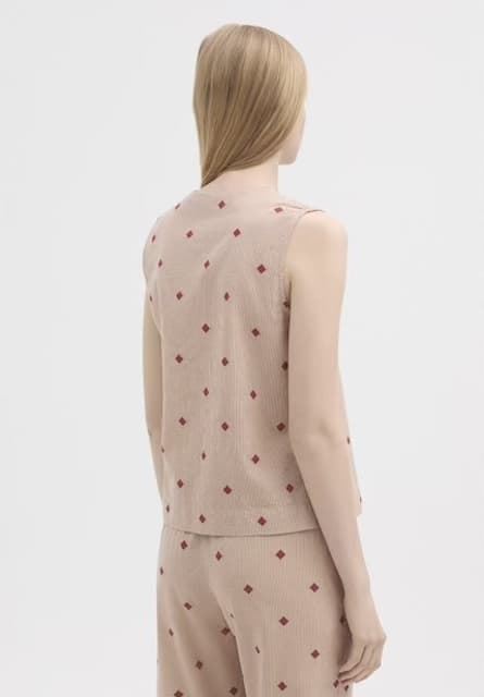 Top Nice Things  Diamond jacquard rojos - Imagen 1