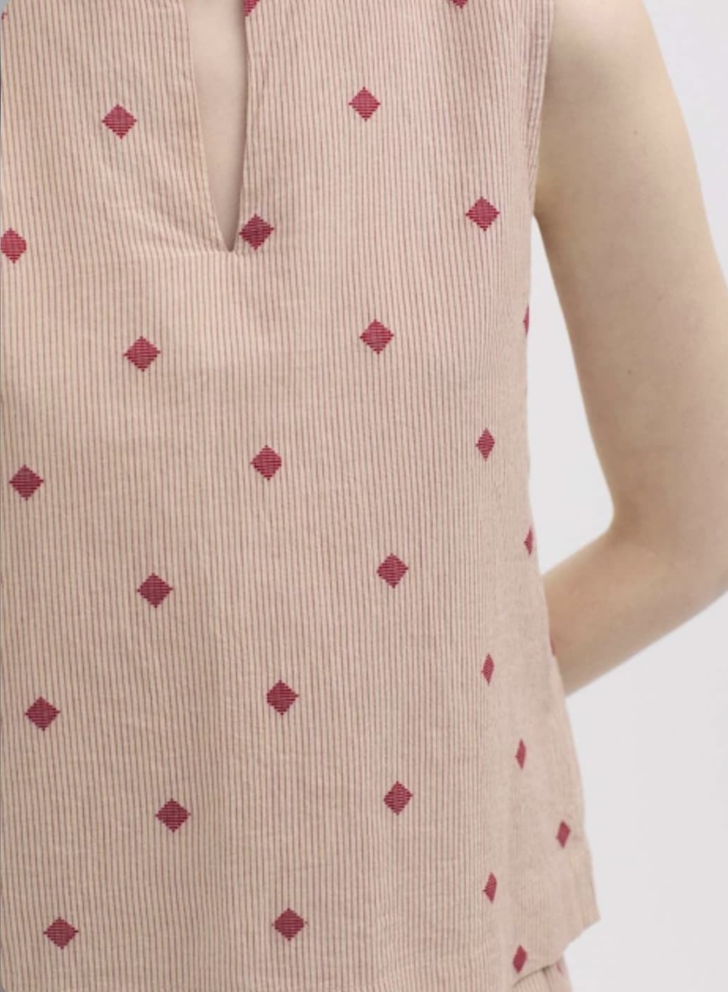 Top Nice Things  Diamond jacquard rojos - Imagen 3