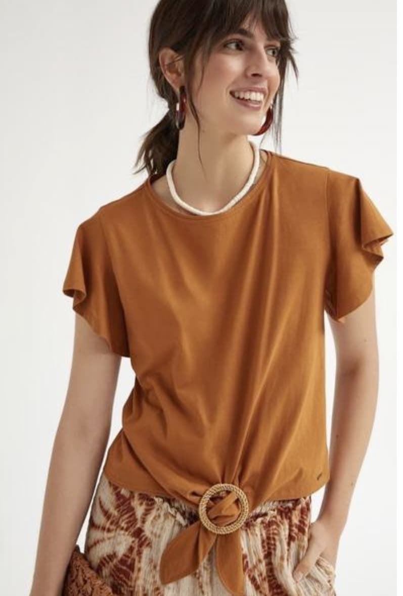 Top Oky hebilla camel - Imagen 1