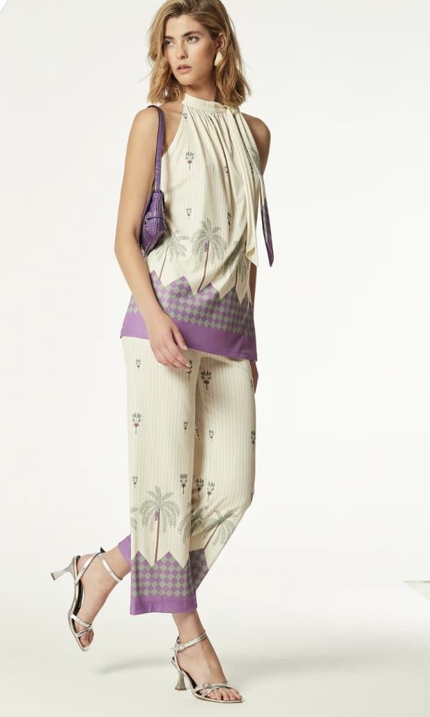 TOP OKY MARTINA PUNTO ESTAMPADO GRECA - Imagen 2