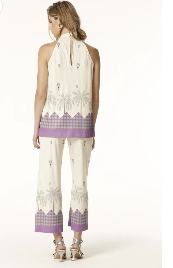 TOP OKY MARTINA PUNTO ESTAMPADO GRECA - Imagen 3
