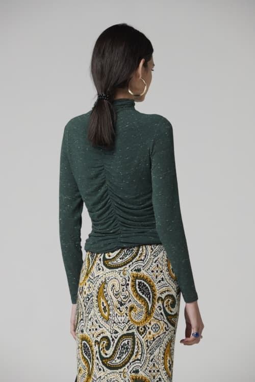 Top Oky viscosa jaspeado verde - Imagen 5