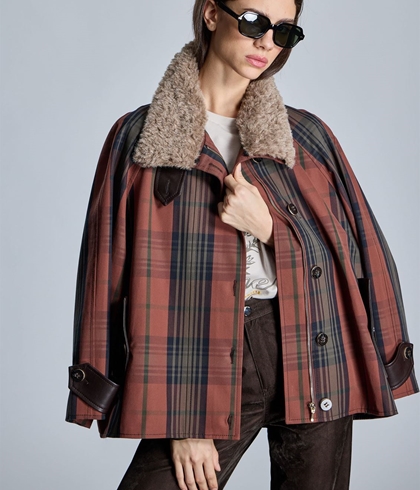 TRENCH Alba Conde 5670-380-81 Cuadros cuello desmontable - Imagen 1