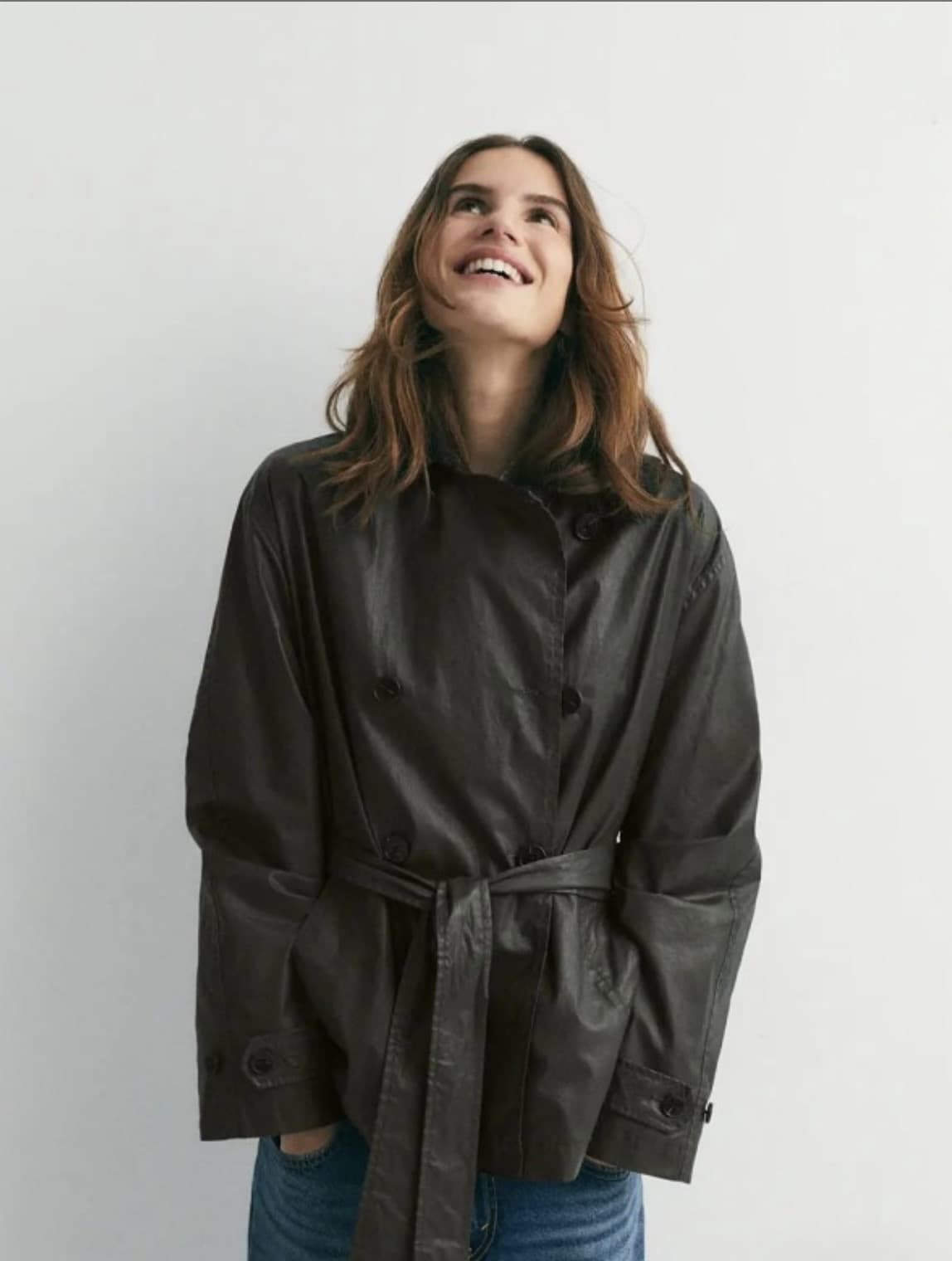 Trench ese O ese Stuart encerrado verde - Imagen 2
