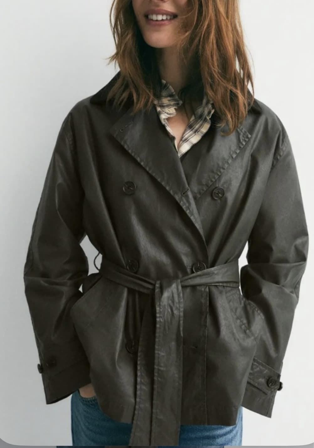 Trench ese O ese Stuart encerrado verde - Imagen 3