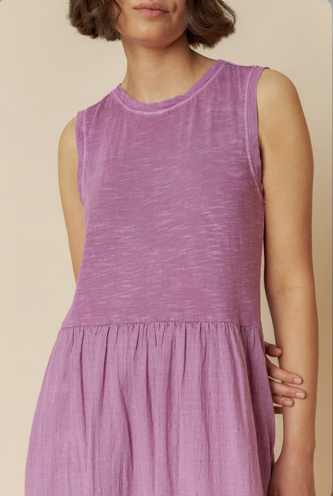 Vestido AD 370 Indi & Cold Efecto lavado violeta - Imagen 1