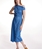 Vestido Alba Conde 1432 rayas azules - Imagen 1