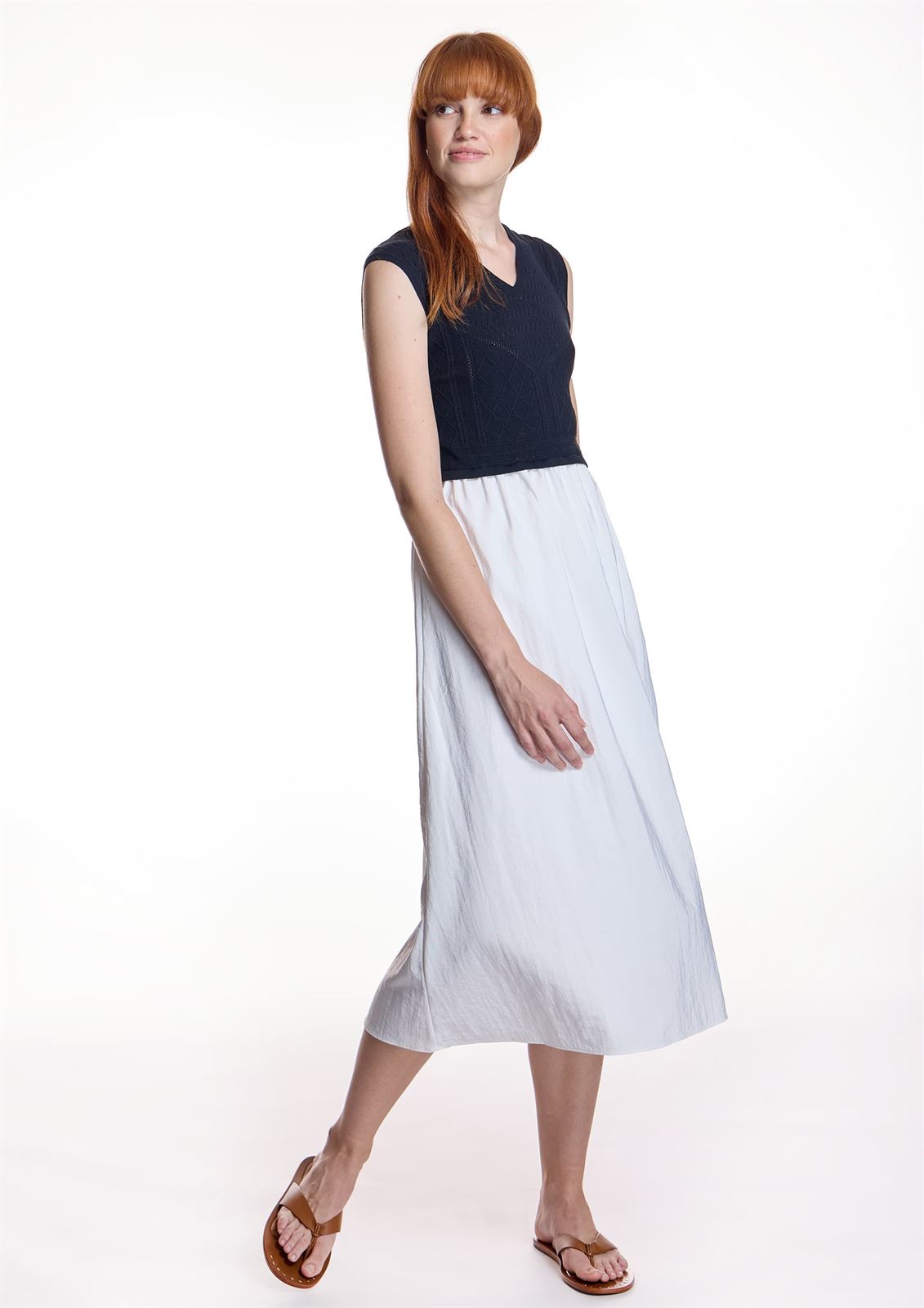 Vestido Alba Conde 1840 negro y blanco - Imagen 4