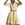 Vestido Alba Conde 2402 camisero rayas mostaza - Imagen 2