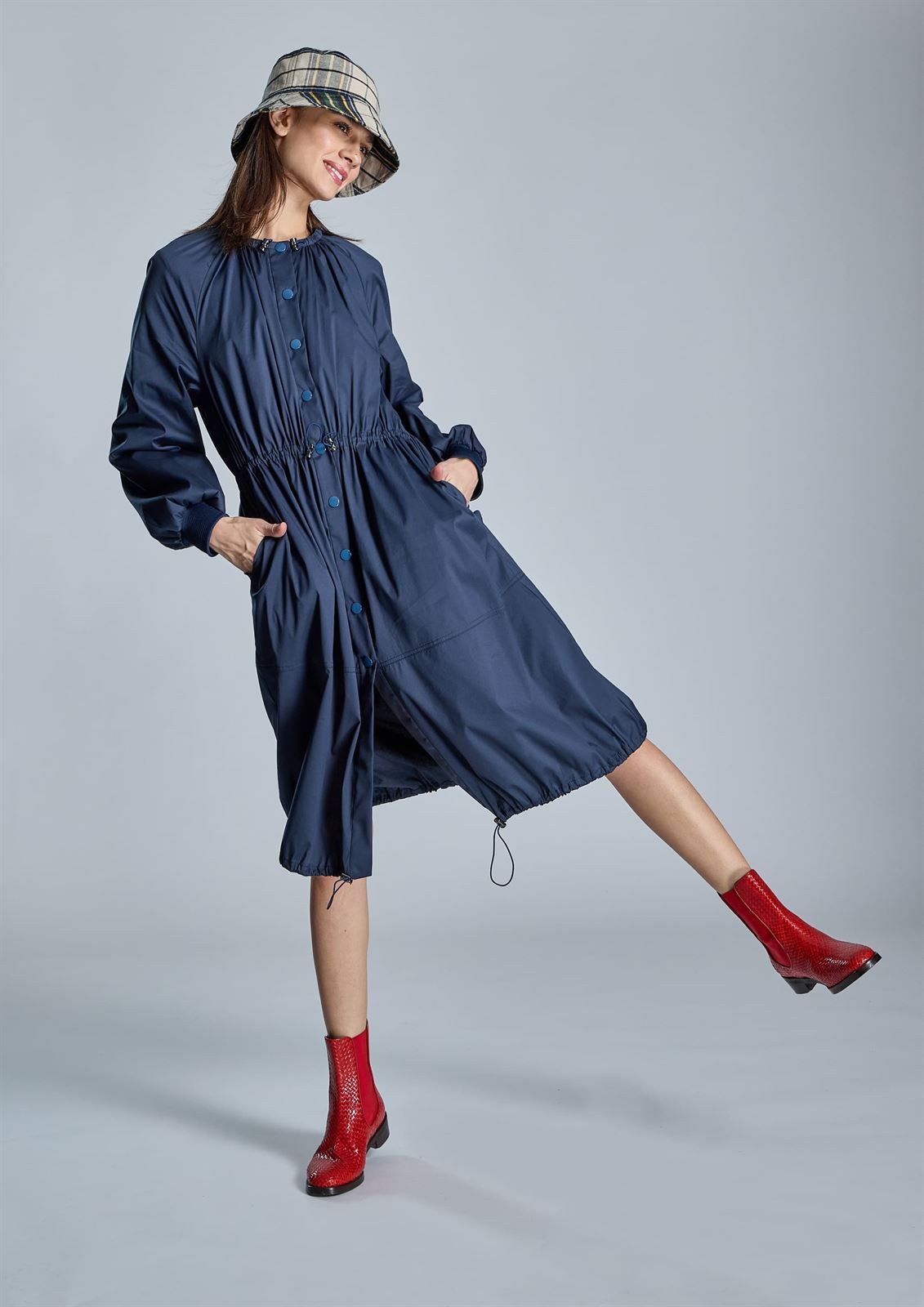 Vestido Alba Conde 5402-312- azul marino - Imagen 3