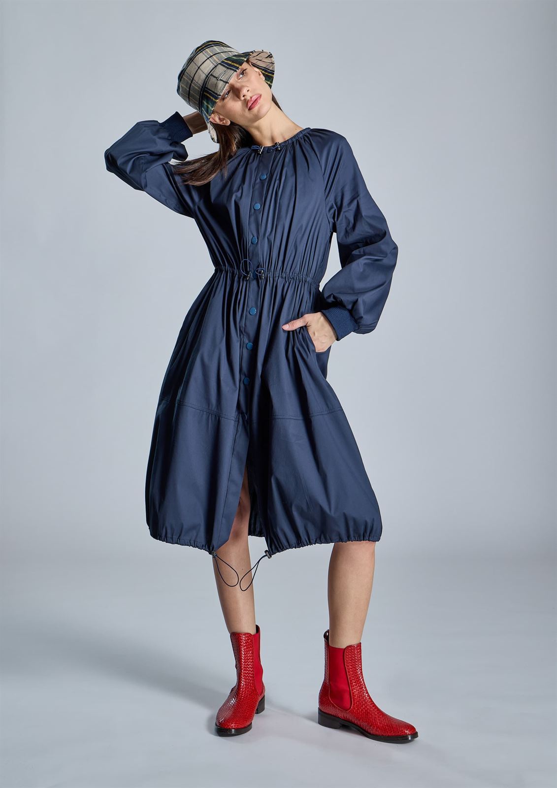 Vestido Alba Conde 5402-312- azul marino - Imagen 5
