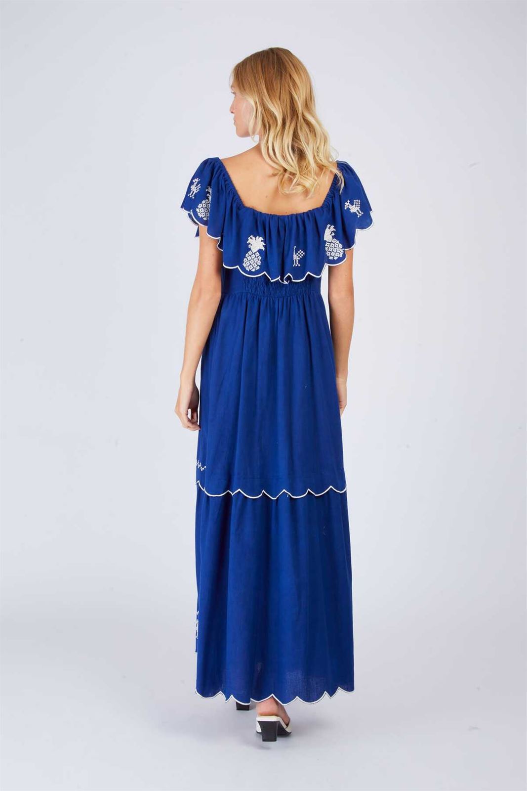 Vestido CHANCE ROBE piñas azul marino - Imagen 4