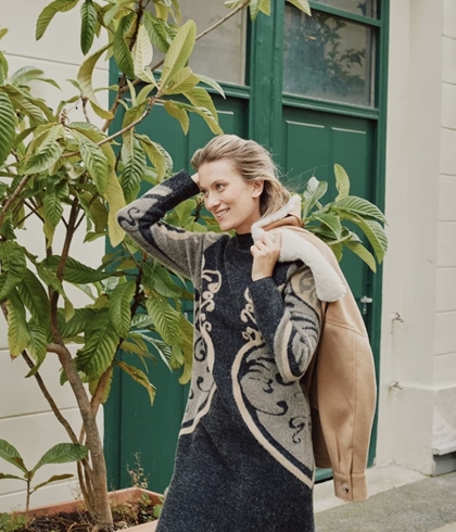 Vestido Derhy CALYPSO ROBE Negro grisaceo - Imagen 1