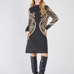 Vestido Derhy CALYPSO ROBE Negro grisaceo - Imagen 2