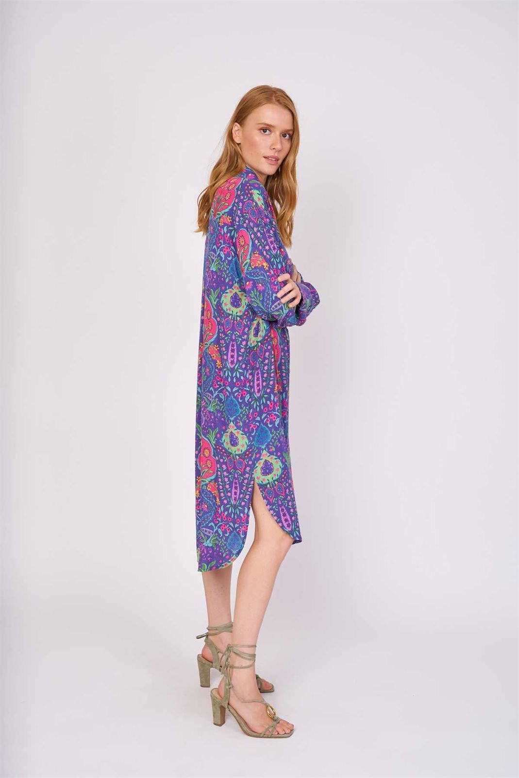 Vestido Derhy camisero Cherie azul - Imagen 1