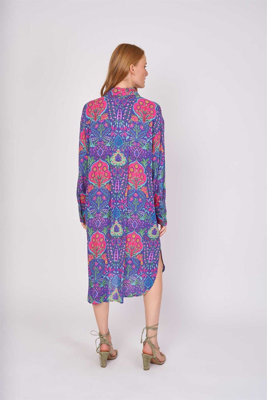 Vestido Derhy camisero Cherie azul - Imagen 3