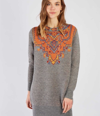 Vestido Derhy CELESTE ROBE greca gris - Imagen 1