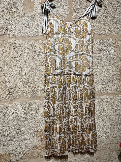 Vestido Derhy estampado mostazas, - Imagen 2