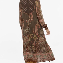 Vestido Derhy FEDORA pechera acolchadoa marrones - Imagen 1