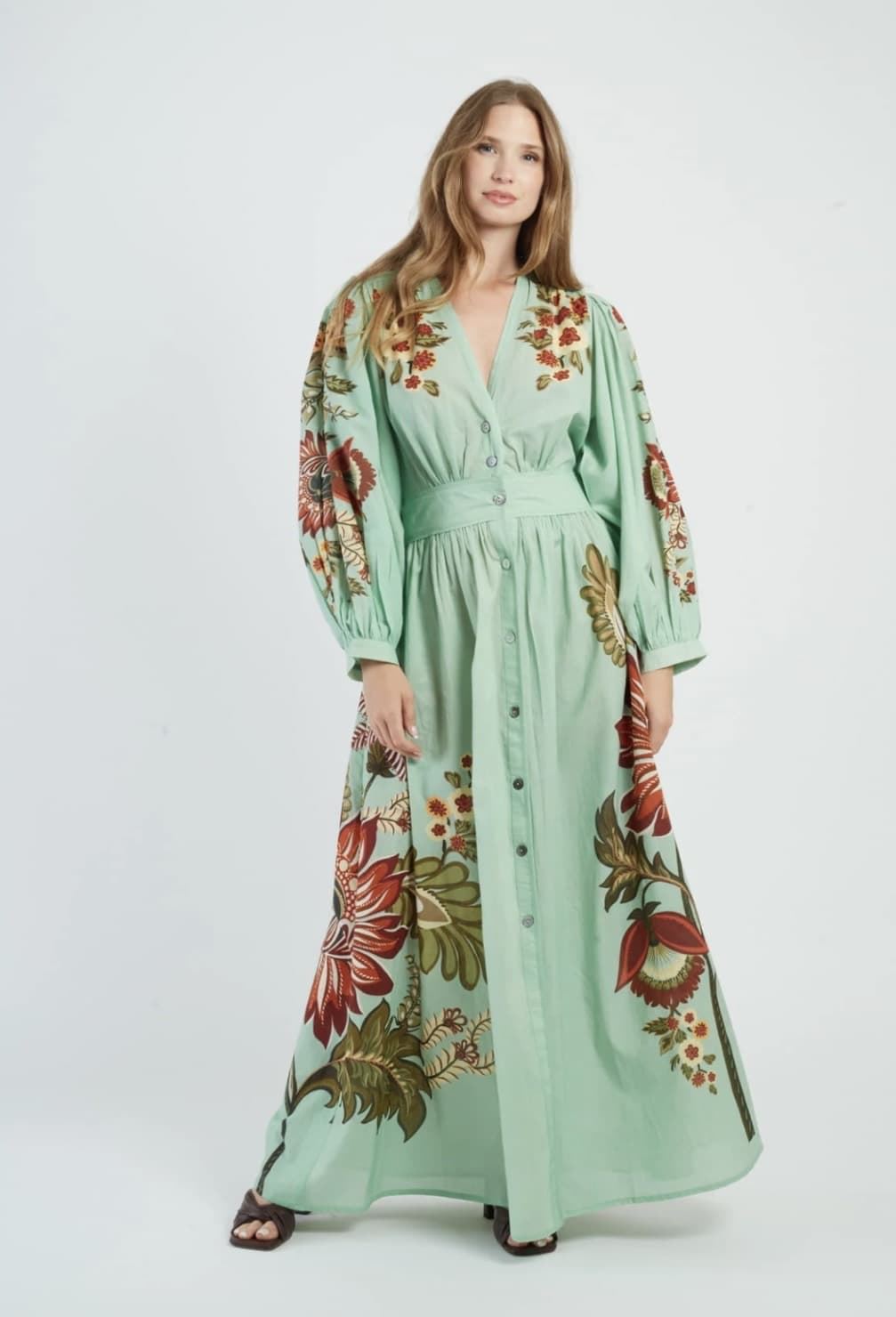 Vestido Derhy MAHAWA verde agua - Imagen 3