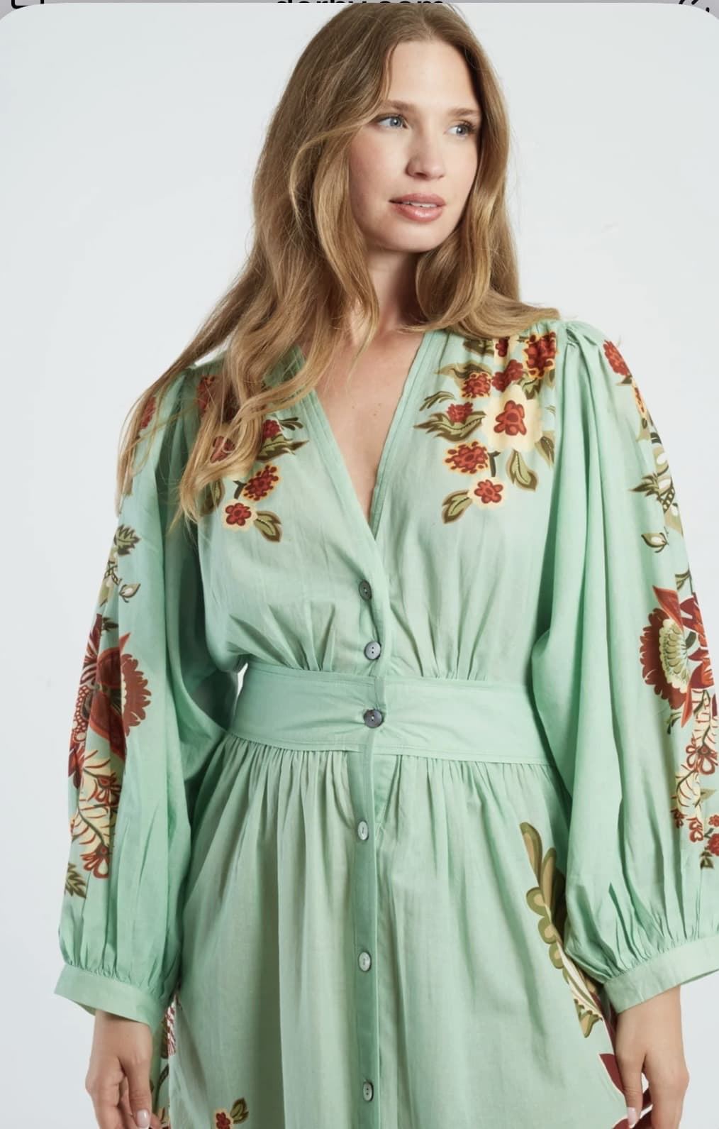 Vestido Derhy MAHAWA verde agua - Imagen 5