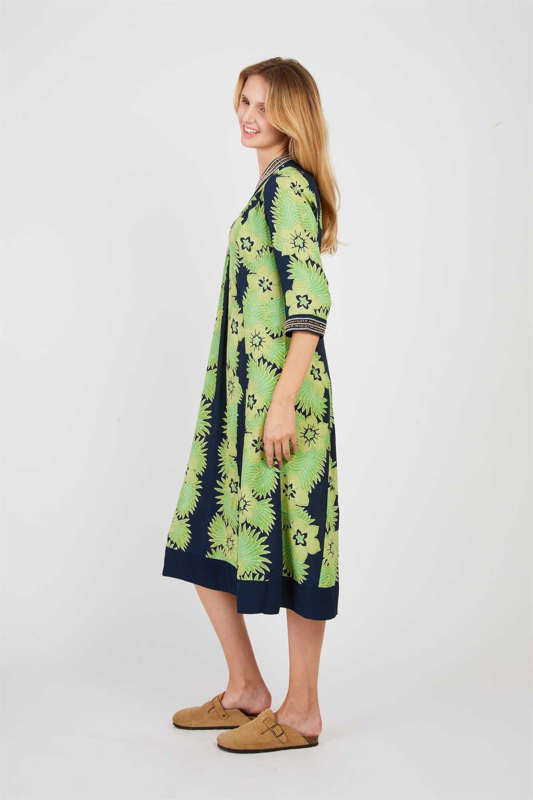 Vestido Derhy PARADE en azul y verde - Imagen 1