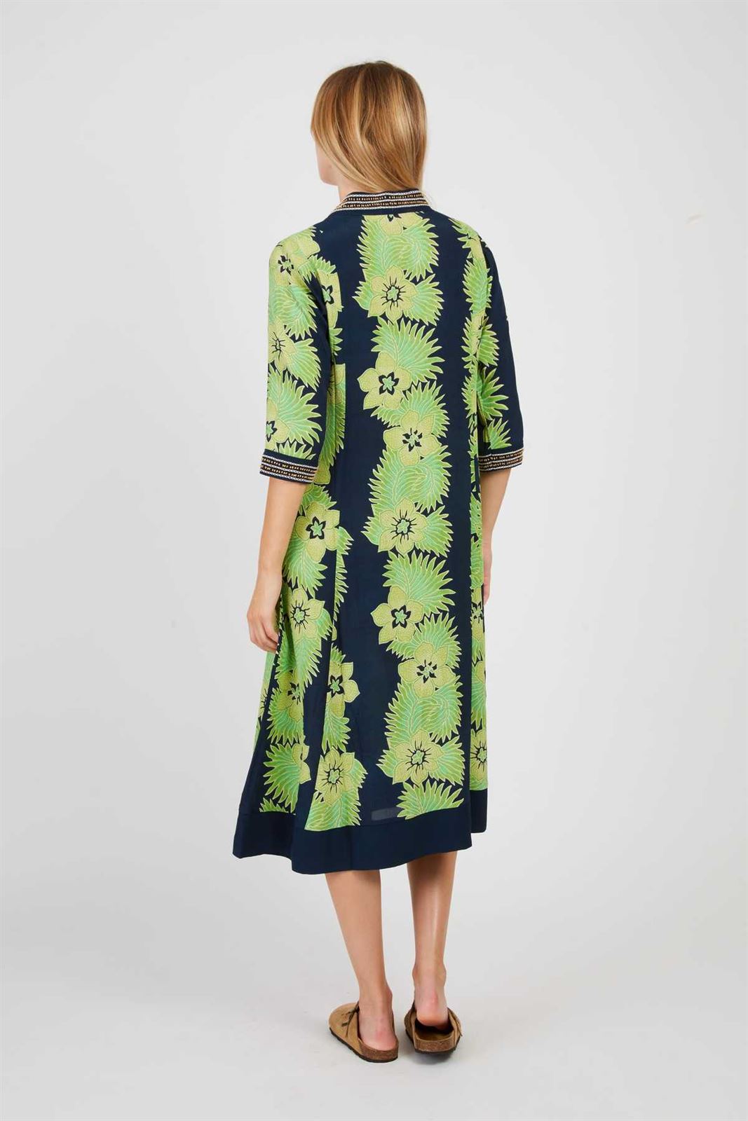 Vestido Derhy PARADE en azul y verde - Imagen 3