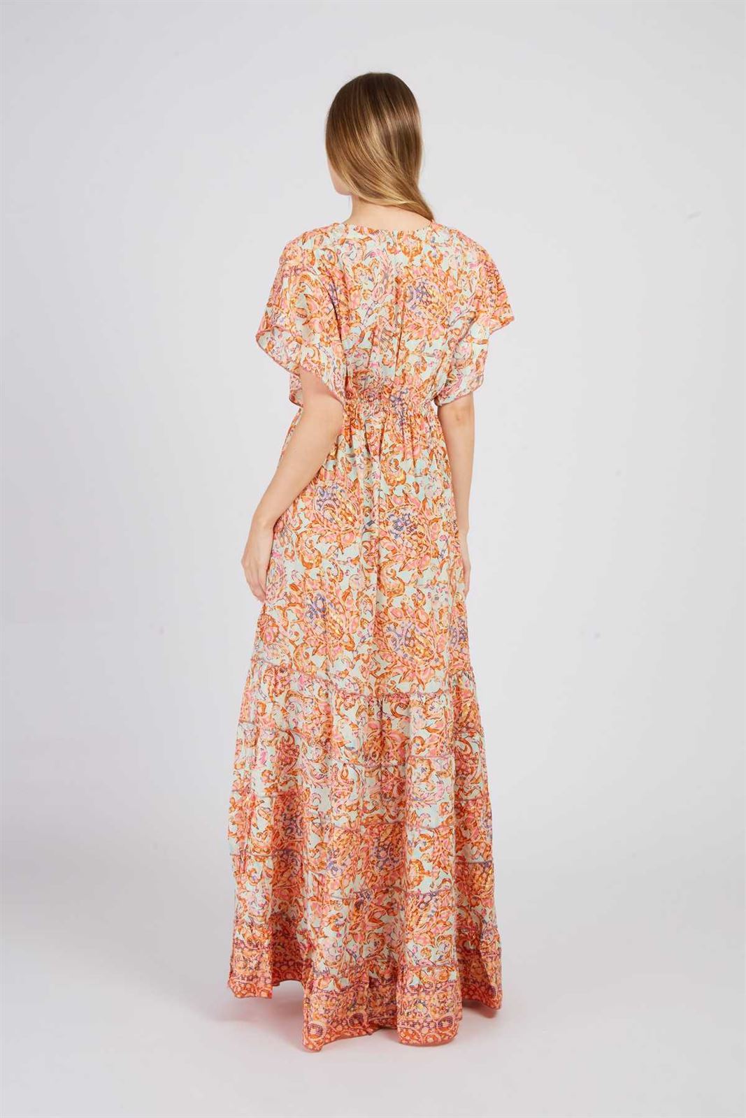 Vestido DERHY PHARAON ROBE estampado naranjas - Imagen 2