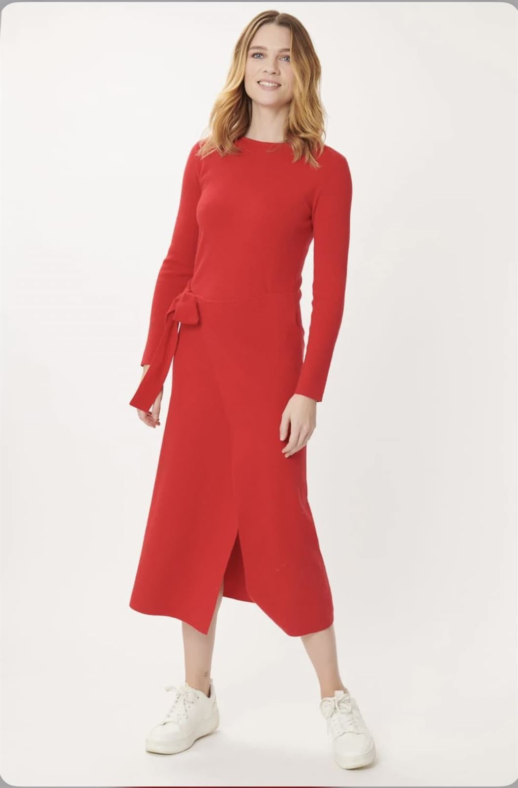 Vestido Derhy punto Gaia rojo - Imagen 1