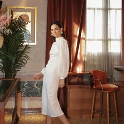 Vestido ELAENOR blanco - Imagen 1