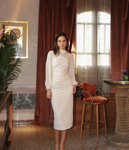 Vestido ELAENOR blanco - Imagen 2