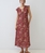 Vestido ese O ese GEORGETTE ALIA granate - Imagen 1
