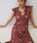 Vestido ese O ese GEORGETTE ALIA granate - Imagen 2