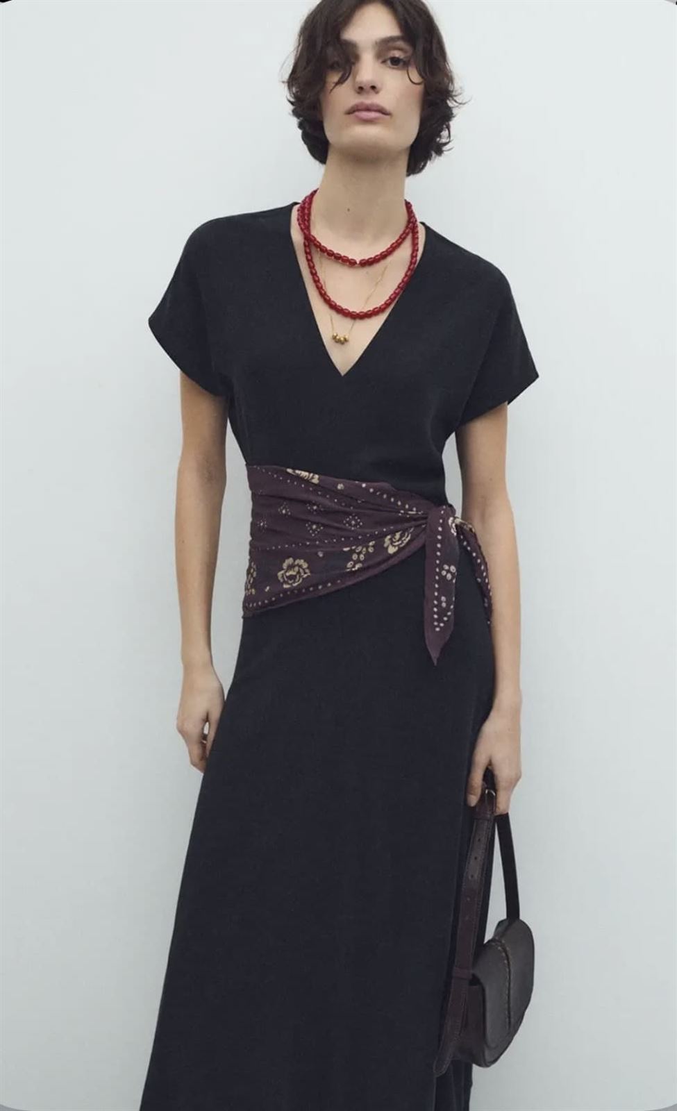 Vestido ese O ese Harper negro - Imagen 1