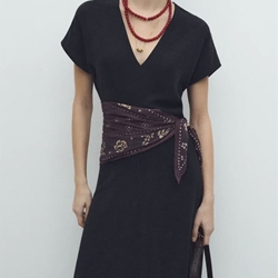 Vestido ese O ese Harper negro - Imagen 1