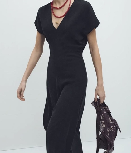 Vestido ese O ese Harper negro - Imagen 2