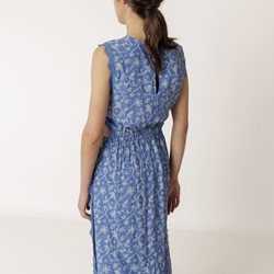 Vestido Indi & Cold   AD120 largo encaje azul británico - Imagen 2