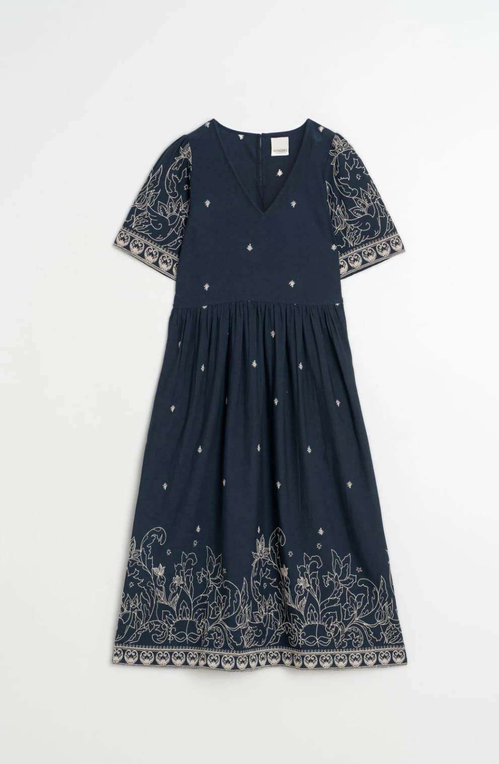 Vestido Indi & Cold BK170V ESTIDO BORDADO Navy azul - Imagen 5