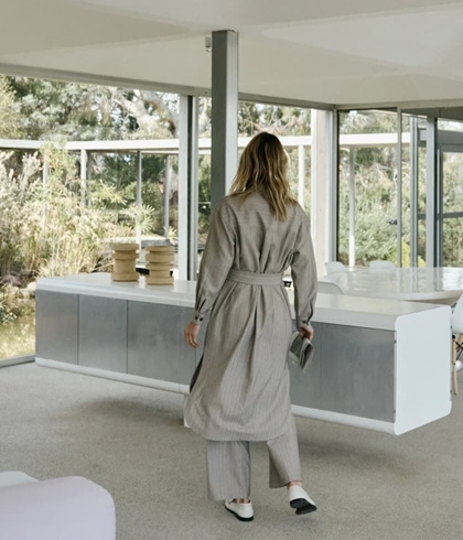 Vestido Indi & Cold Camisero fluido NJ300 gris - Imagen 2