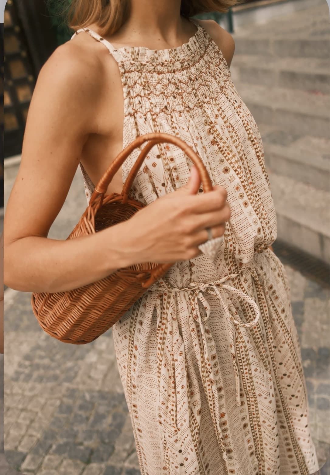 Vestido Indi & Cold KI130 HALTER ESTAMPADO crudo - Imagen 4