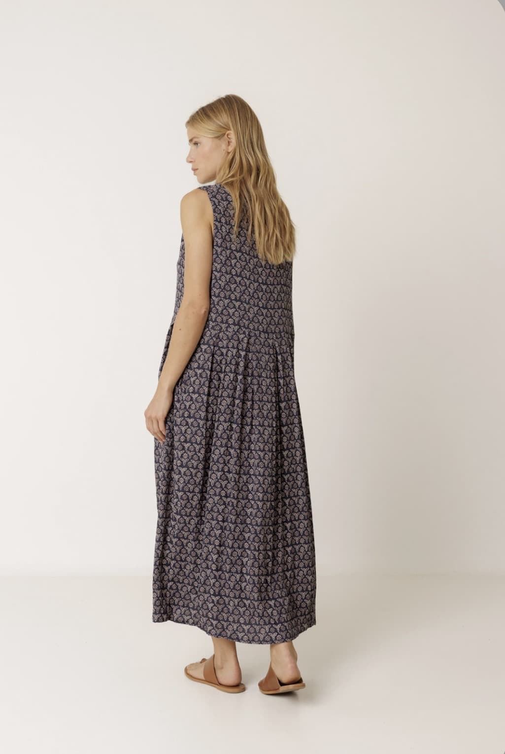 Vestido Indi & Cold  MI140 MULTIPOSICIÓN BLOCKPRINT navy marino - Imagen 1