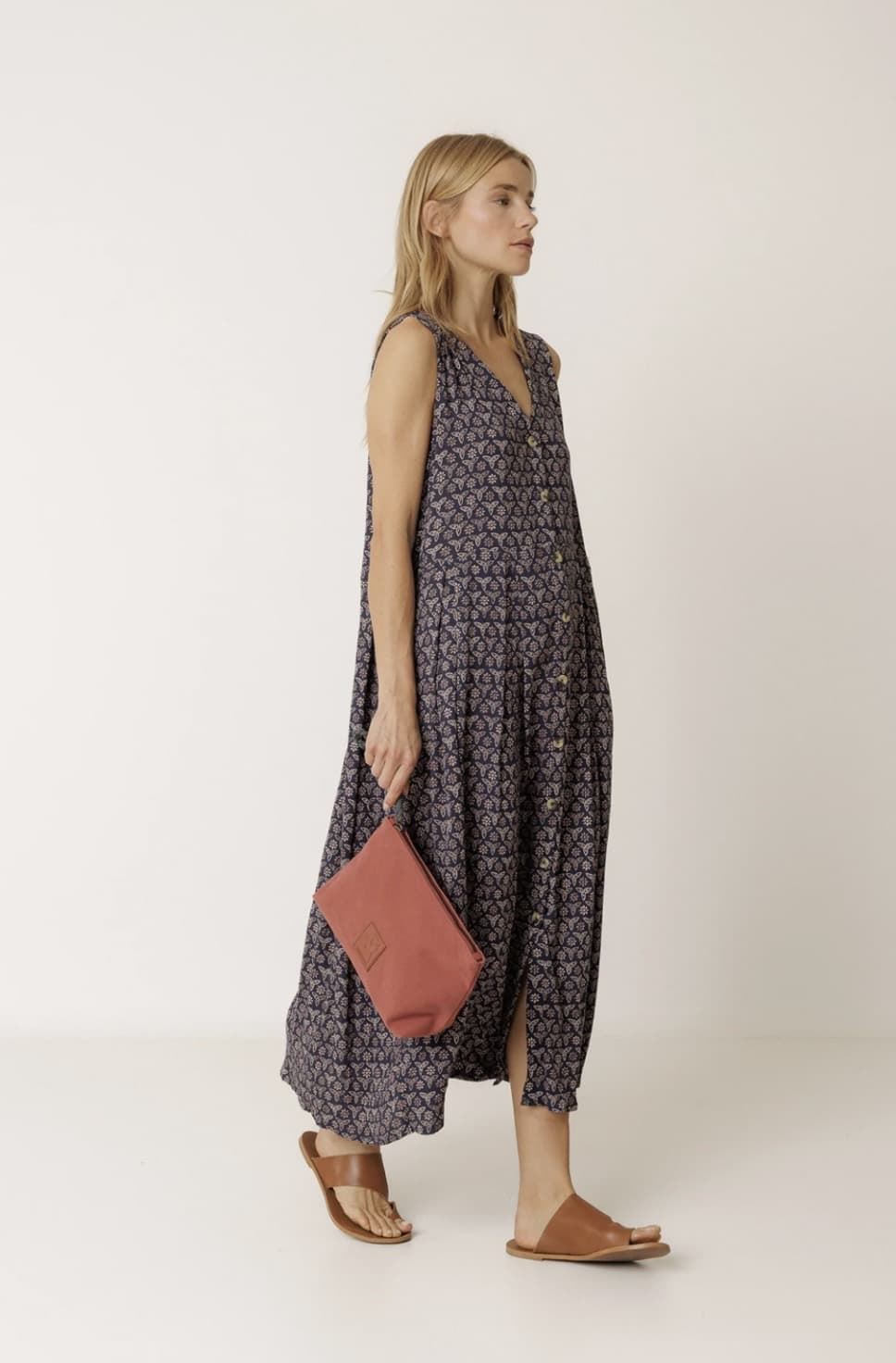 Vestido Indi & Cold  MI140 MULTIPOSICIÓN BLOCKPRINT navy marino - Imagen 2