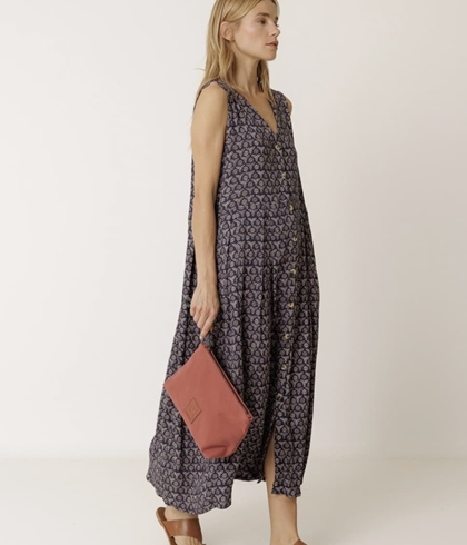 Vestido Indi & Cold  MI140 MULTIPOSICIÓN BLOCKPRINT navy marino - Imagen 2