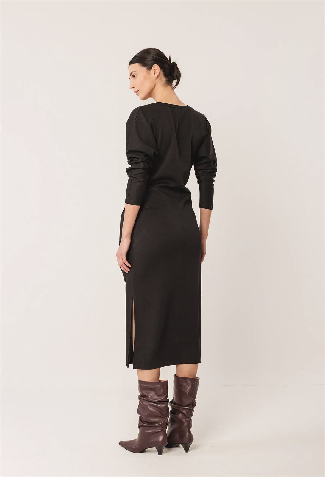Vestido Indi & Cold punto anudado NM362 negro - Imagen 2