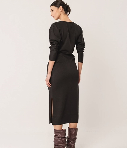 Vestido Indi & Cold punto anudado NM362 negro - Imagen 2