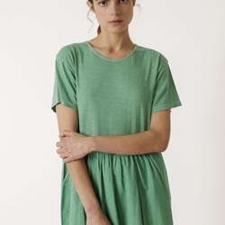 Vestido Indi & Cold SK415 MIDI COMBINADO verde carbón - Imagen 1