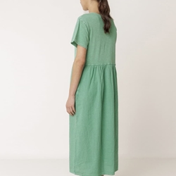 Vestido Indi & Cold SK415 MIDI COMBINADO verde carbón - Imagen 2