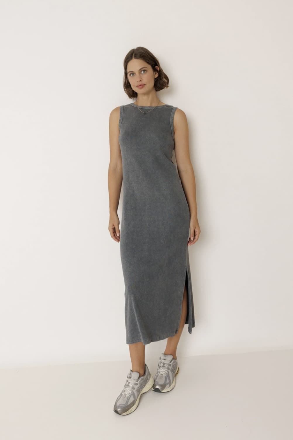 Vestido Maxi Indi & Cold NM412 camaleónica gris carbón - Imagen 1